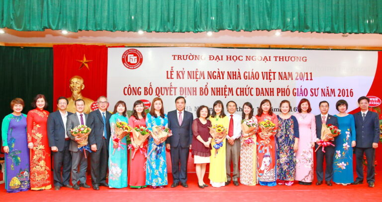 Celebrate Vietnamese Teacher’s Day – November 20th and the decision announced for appointment of Associate Professor in 2016