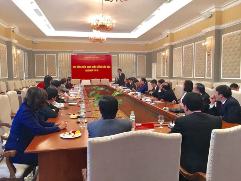 Review session on education accreditation results for the nation’s first 5 academic programs and 8 universities according to the quality accreditation standards of Ministry of Education and Training