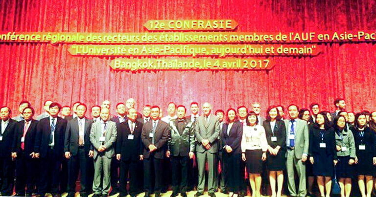 The 12th Conference of the Rectors from the Member Universities of the Agence universitaire de La Francophonie (CONFRASIE) in Pacific-Asia