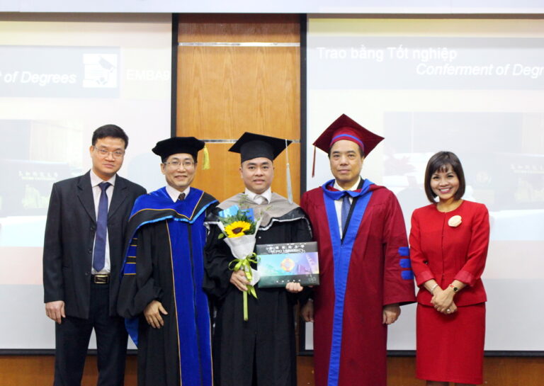 Graduation cremony Intake 9 and Opening ceremony Intake 14 Joint Master Program of Business Adminstration cooperated between FTU and Meiho University, Taiwan