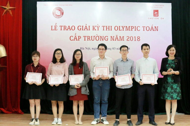 Award Ceremony for the Mathematical Olympiad at University Level 2018