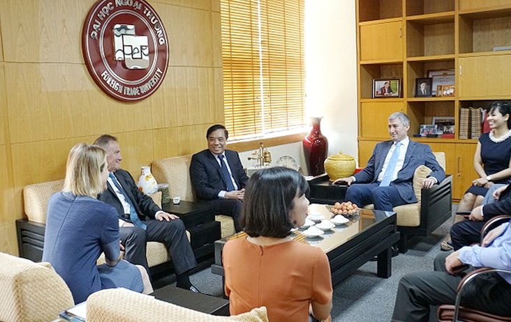 Scholarship Granting Ceremony from BAU International University and MOU Signing Ceremony between BAU International University and FTU, between Ellacy Global Education and FTU
