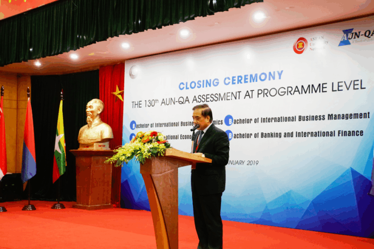 Closing ceremony of the 130th AUN-QA programme assessment at Foreign Trade University
