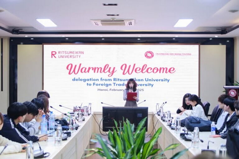 RITSUMEIKAN UNIVERSITY STUDENTS (JAPAN) PARTICIPATE IN SHORT-TERM CULTURAL EXCHANGE PROGRAM – “ADVANCED GLOBAL FIELDWORK PROGRAM” AT FOREIGN TRADE UNIVERSITY